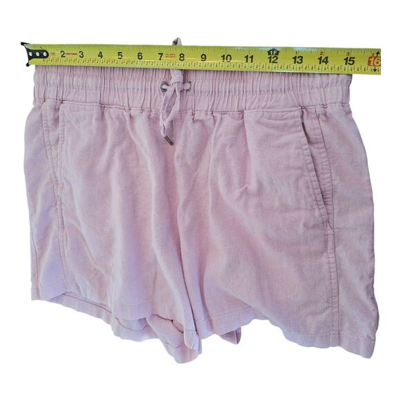 Gap Linen Shorts Winsome Orchid Pink Pull On Drawstring Pockets Relaxed size M - Picture 4 of 12